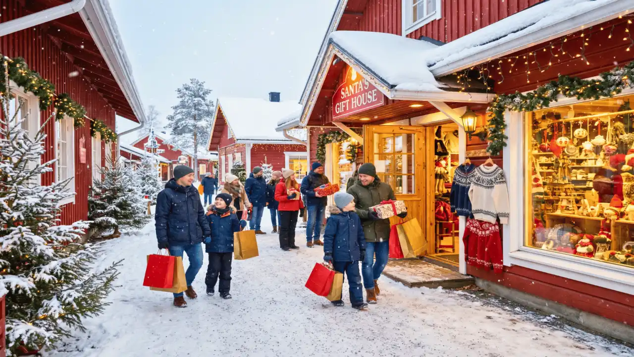 Christmas Shops and Local Cafés